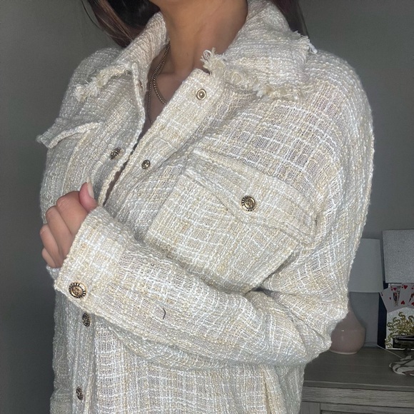 NWOT SKULLHOUSE TWEED FLANNEL DRESS - Picture 7 of 9